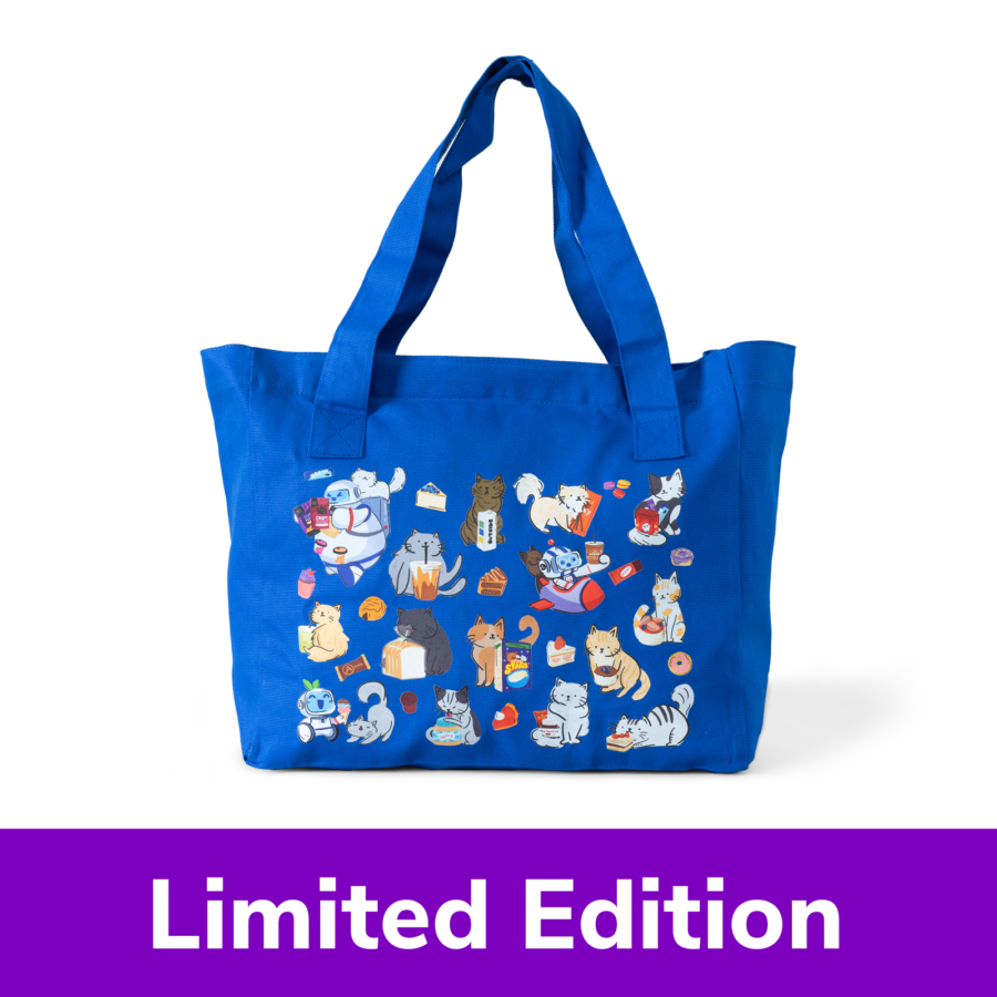 Tote Bag Cat Universe Biru - Astro Goods 1pcs