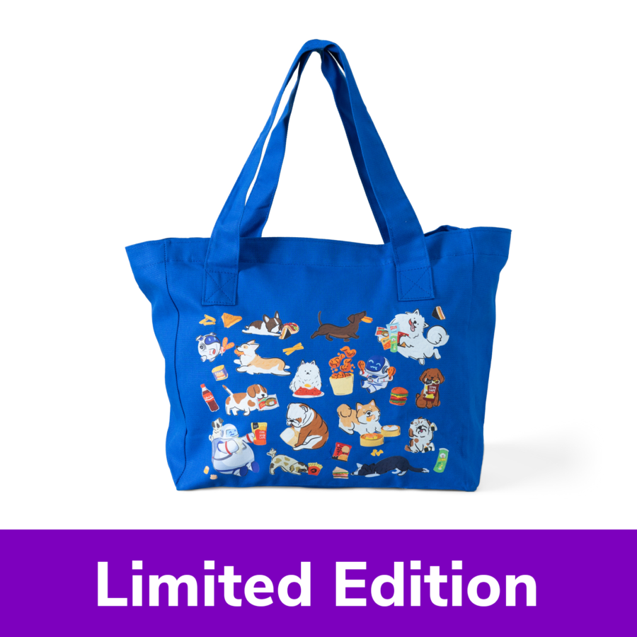 Tote Bag Dog Universe Biru - Astro Goods 1pcs