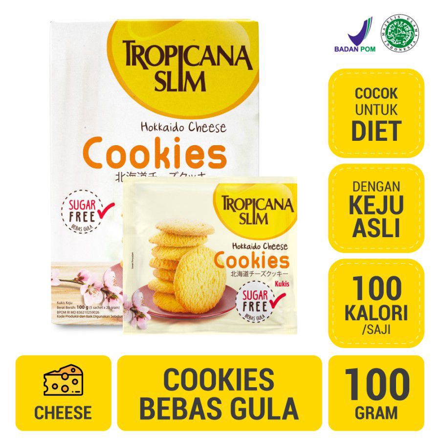 Tropicana Slim Hokkaido Cheese Cookies 100gram