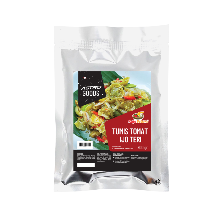 Tumis Tomat Ijo Teri Kafe Betawi x Astro Goods 200gram
