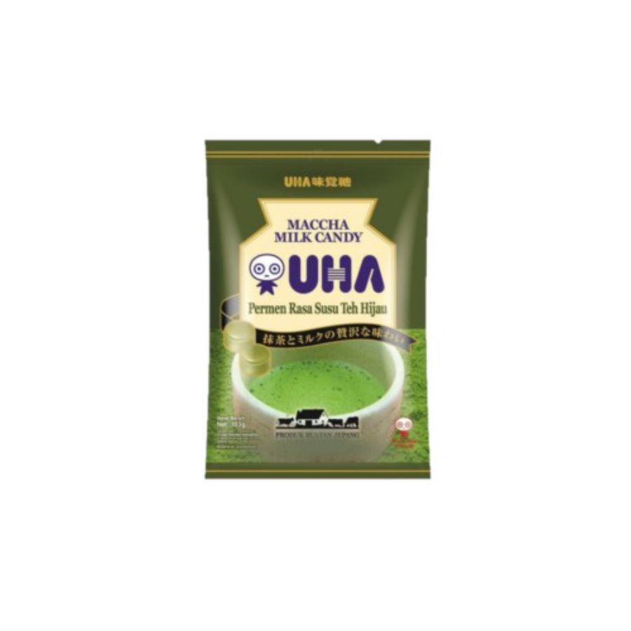 UHA Candy Maccha Milk Pemen Jepang 103gram