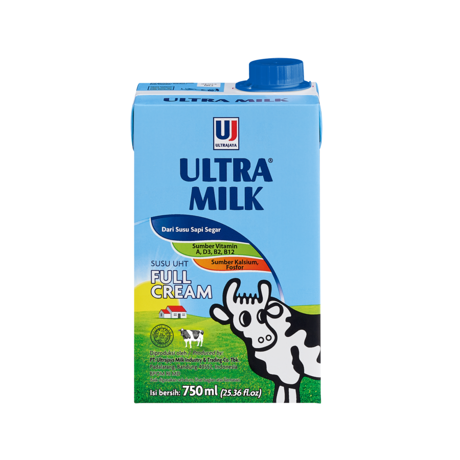 Ultra Milk Susu UHT Full Cream/UHT Milk 750ml 750ml