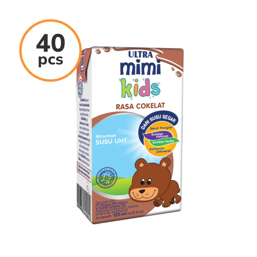 Ultra Mimi Kids Chocolate Susu UHT 125 ml 40pcs