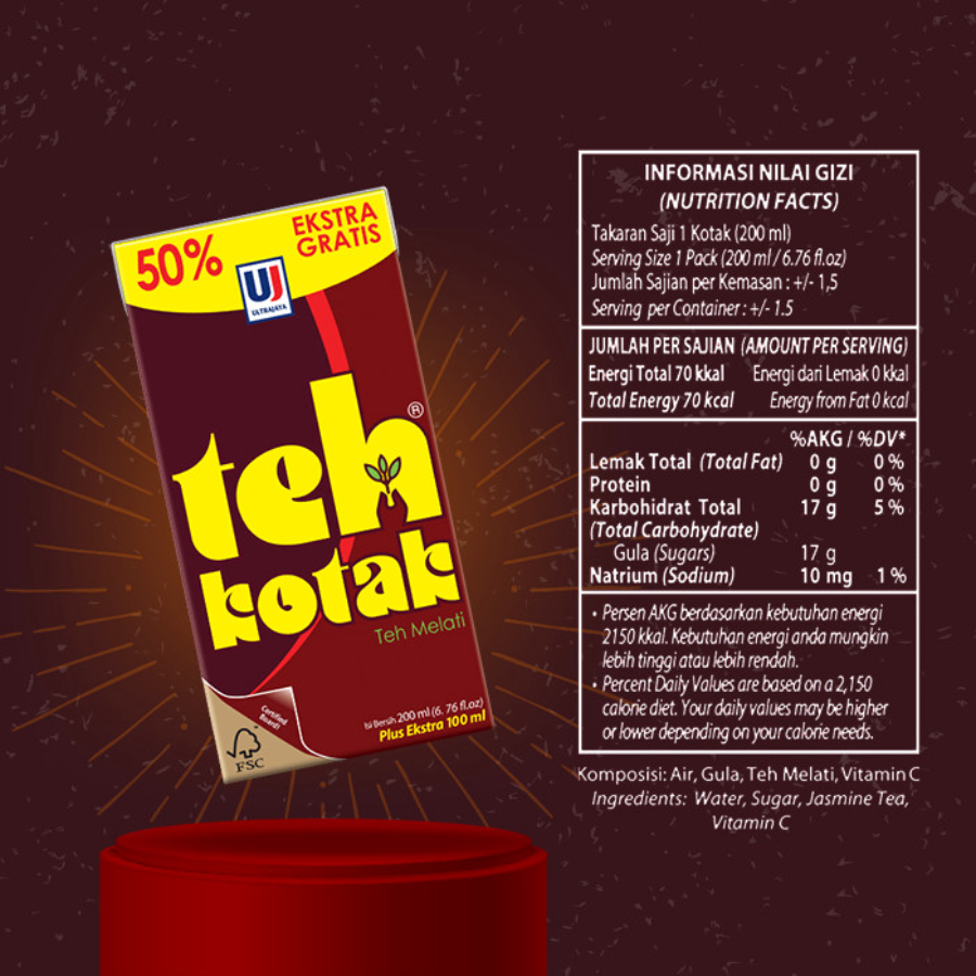 Ultrajaya Teh Kotak Jasmine 300ml