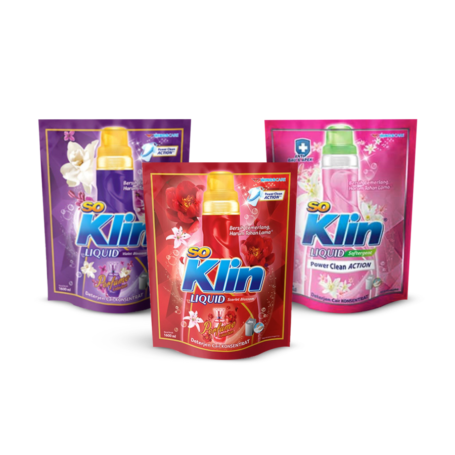 Bundle 3 Soklin Liquid Detergent 1600ml