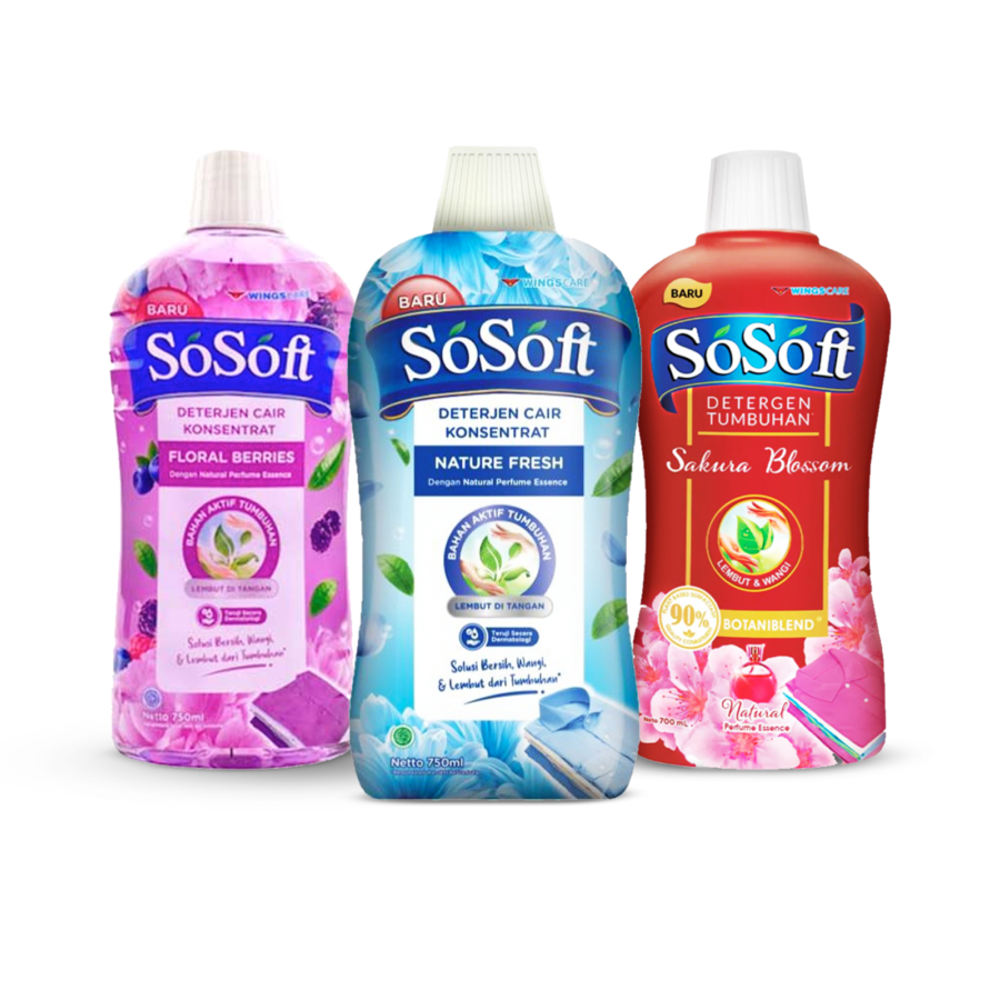 Bundle 3 So Soft Liquid Detergent 700ml