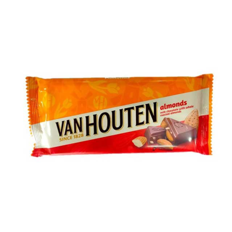 Van Houten Semi Sweet Almonds 140gram