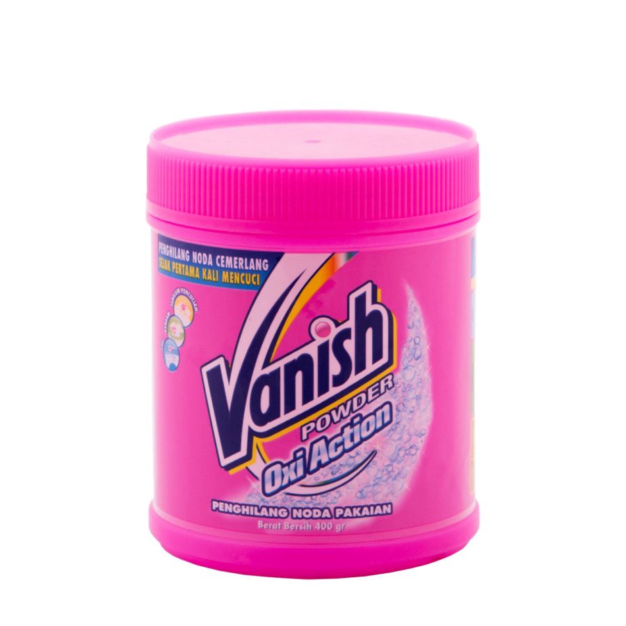 Vanish Pink Powder Tube - Penghilang Noda & Kuman Pakaian 400gram