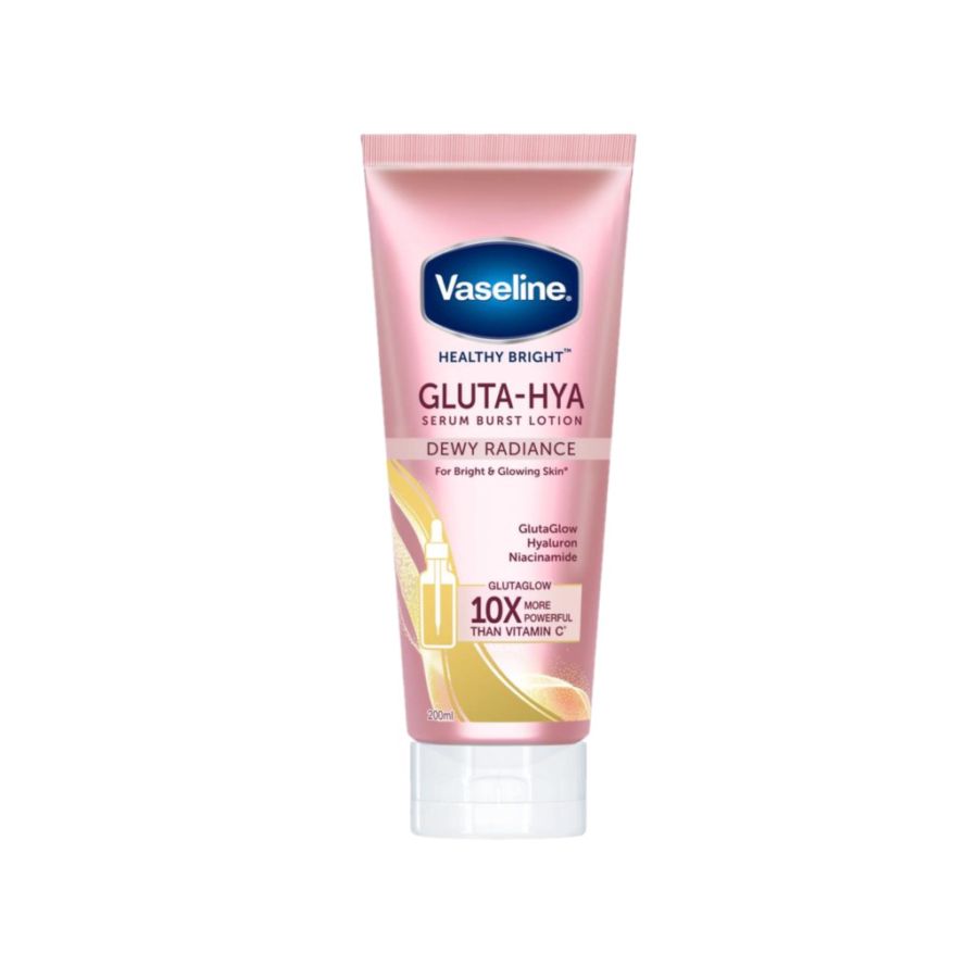 Vaseline Healthy Bright Gluta Hyaluron Niacinamide Serum Lotion Dewy Radiance/Body Lotion 200ml