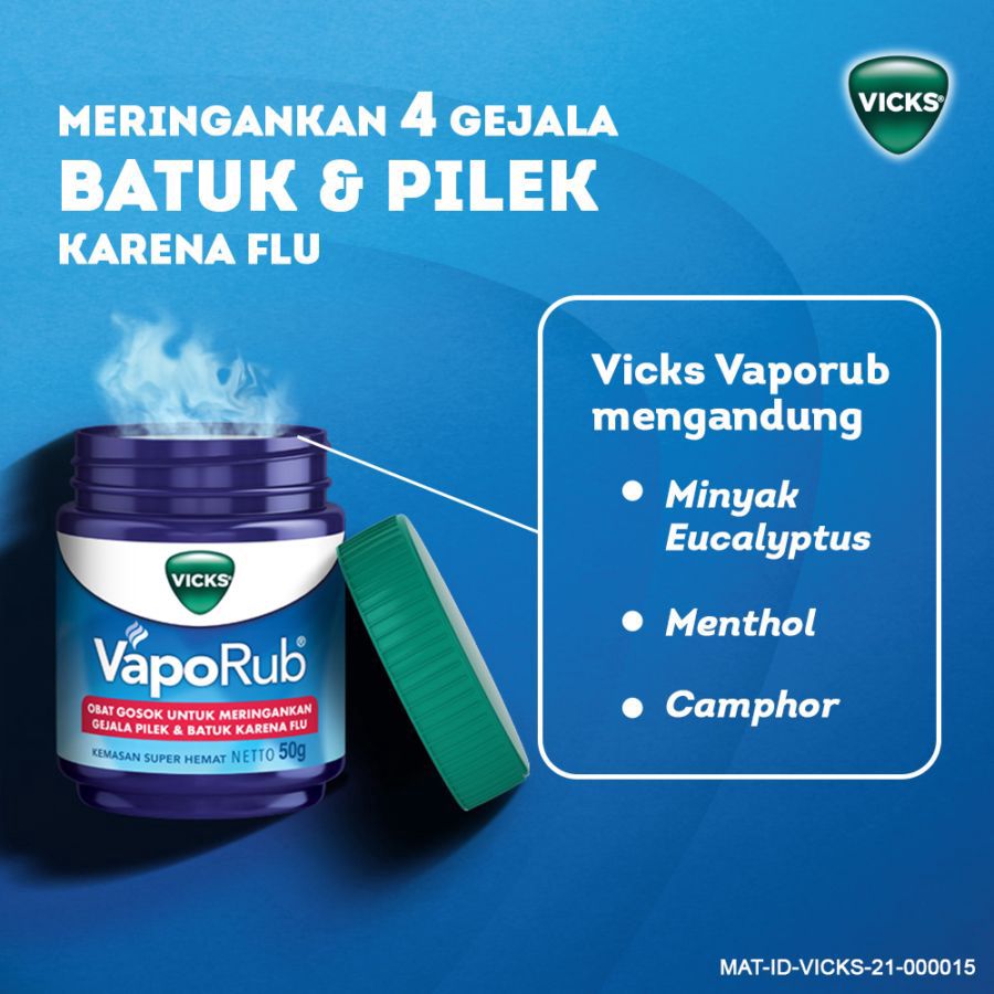 Vicks Vaporub Sakit Kepala & Flu 50gram