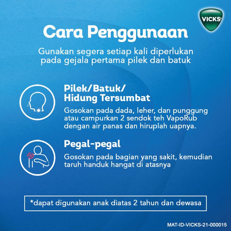 Vicks Vaporub Sakit Kepala & Flu 50gram