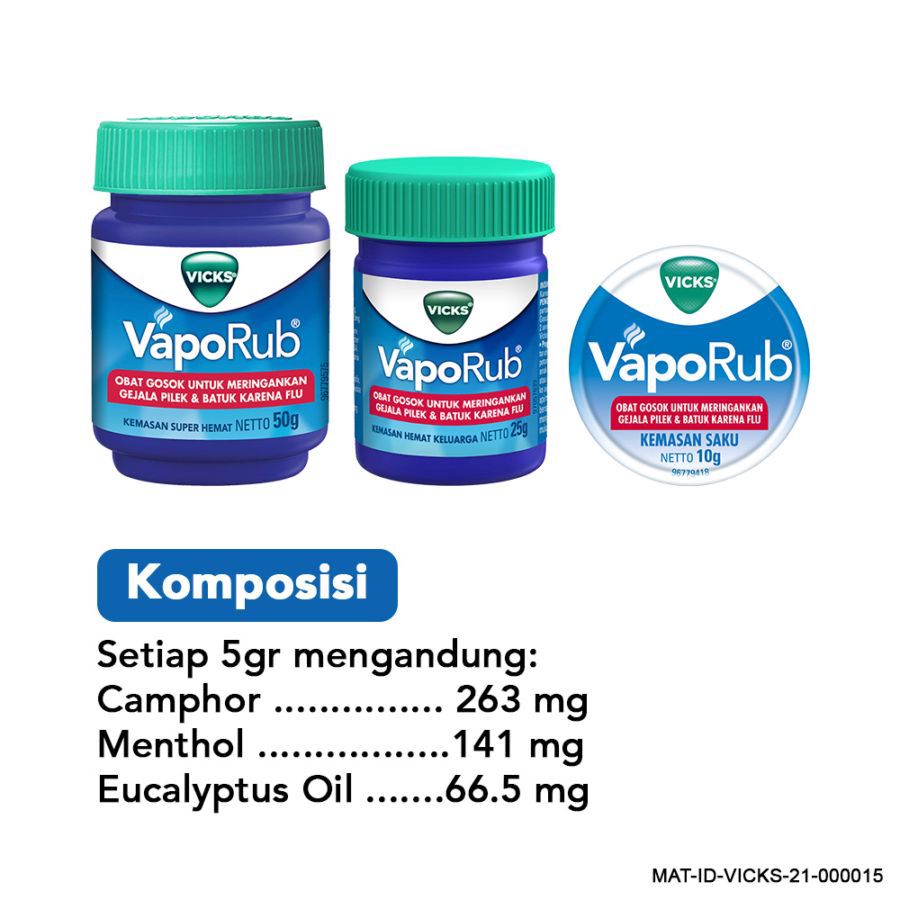 Vicks Vaporub Sakit Kepala & Flu 50gram