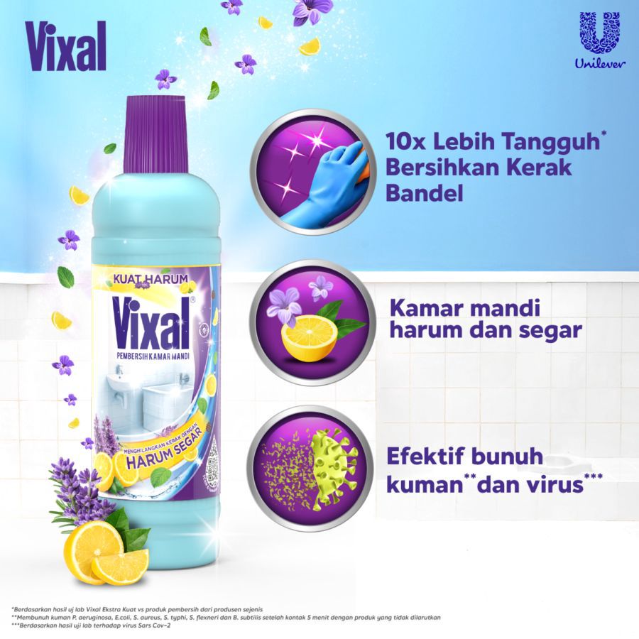Vixal Pembersih Porselen Kamar Mandi Kuat Harum/Pembersih Kamar Mandi 750ml