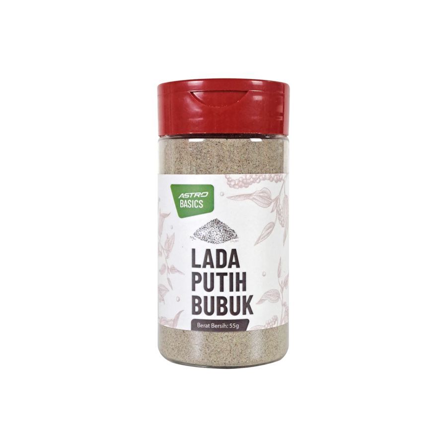 White pepper / Lada Putih Bubuk Astro Basics 55gram