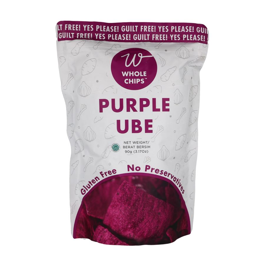 Whole Chips Purple Ube Keripik 90gram