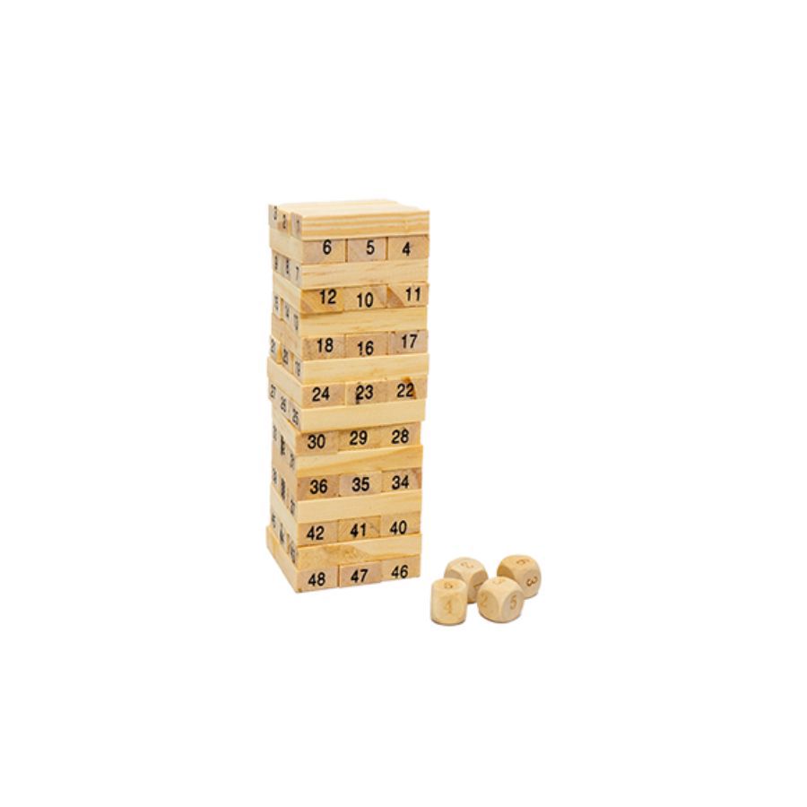 Wooden Jenga Stack A Basics 1pcs