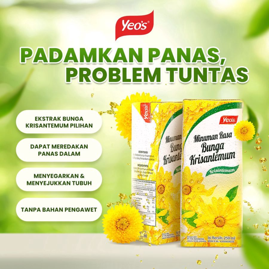 Yeo's Teh Rasa Bunga Krisantemum 250ml
