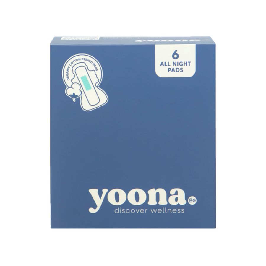 Yoona All Night Pads | 6pcs - 36cm/Pembalut Wanita 1packs