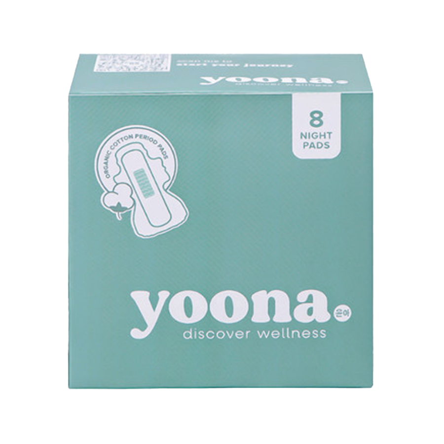 Yoona Night Pads | 8pcs - 29cm/Pembalut Wanita 1packs