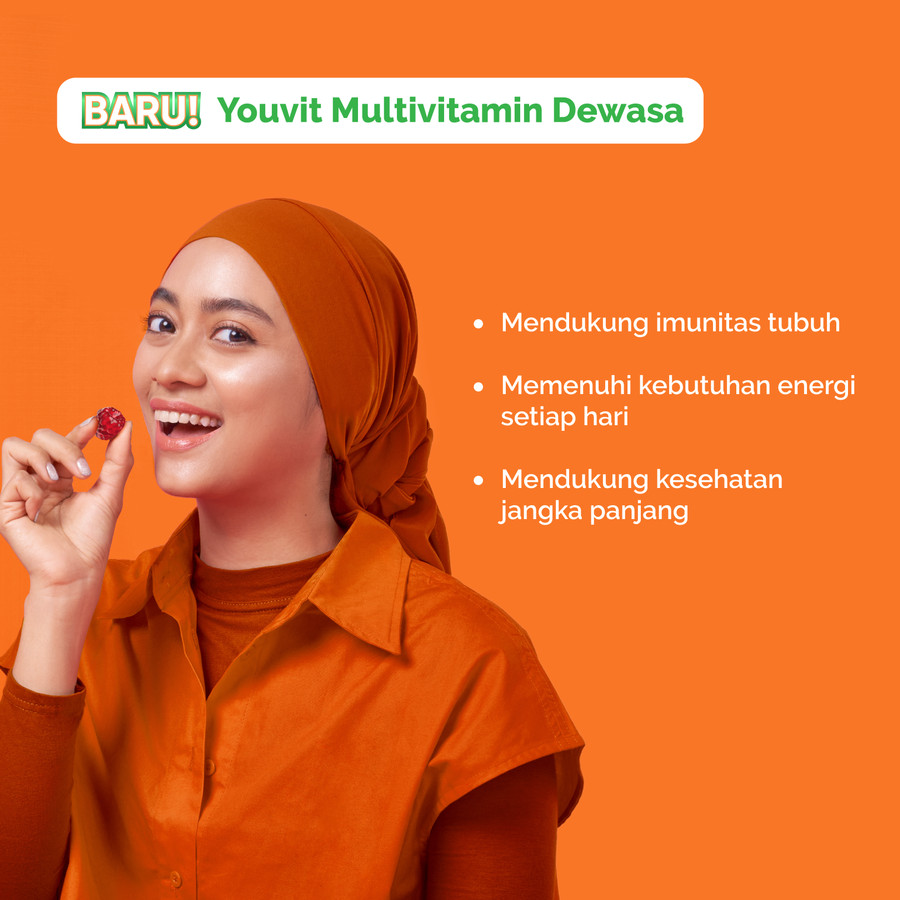 Youvit Multivitamin Dewasa isi 7 Gummies 1sachet