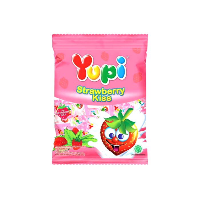 Yupi Gummy Strawberry Kiss Permen