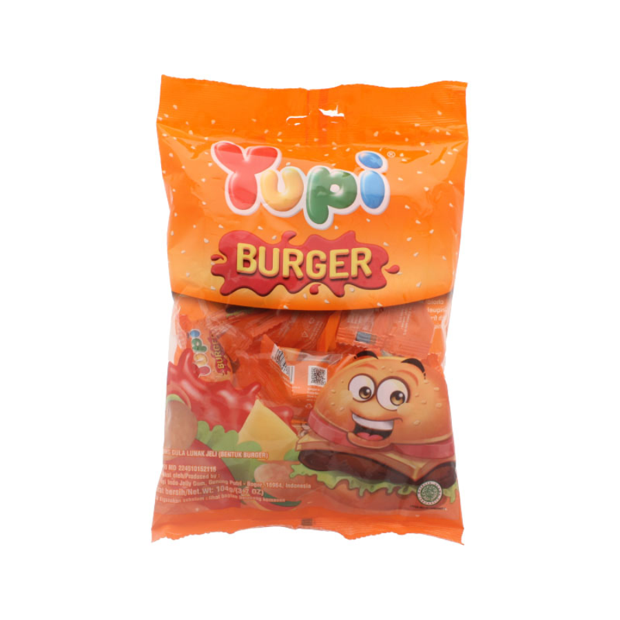 Yupi Mini Burger Bag 105gram 105gram