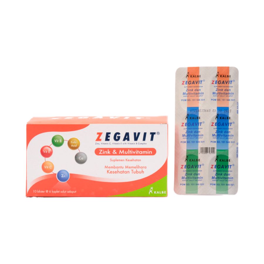 Zegavit Multivitamin B, C, E dan Zinc 1strip