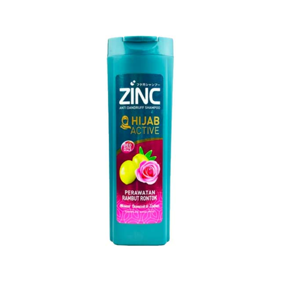 Zinc Shampoo Hijab Active Perawatan Rambut Rontok 340ml