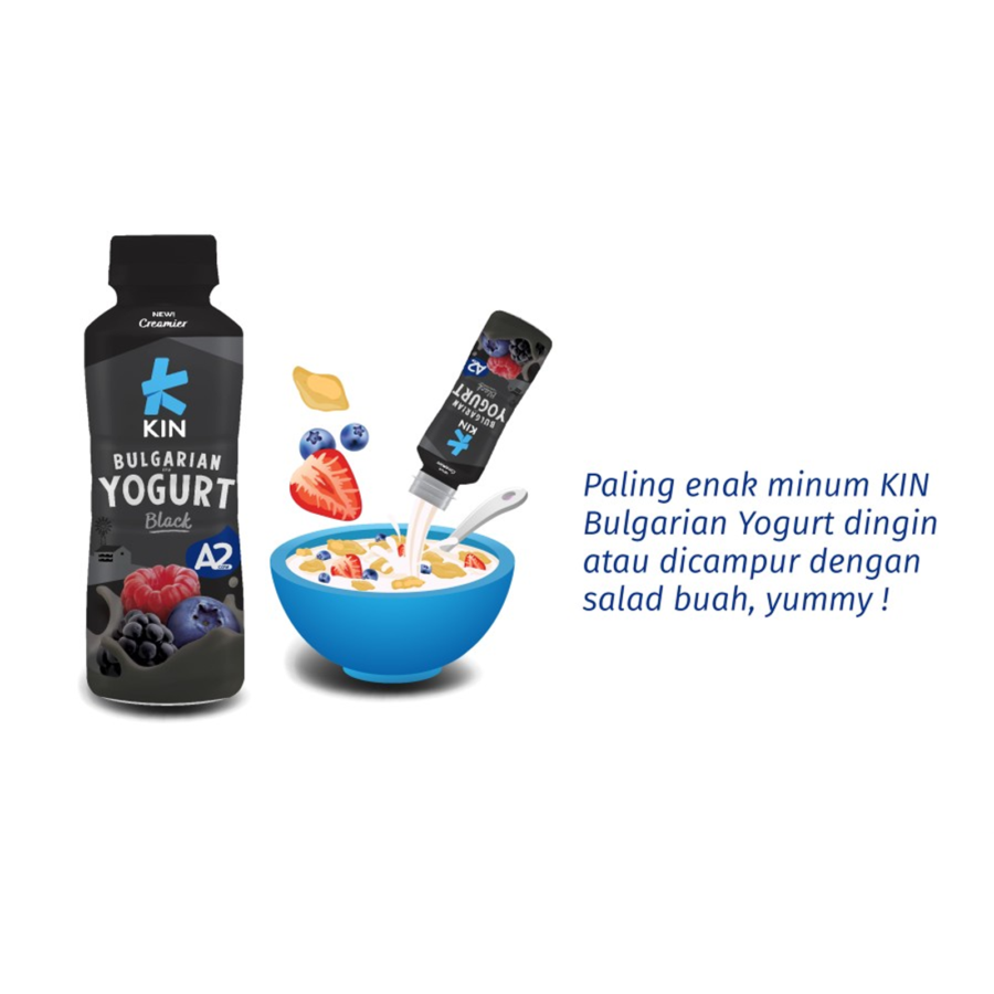 KIN Bulgarian Black Yogurt Drink 200ml