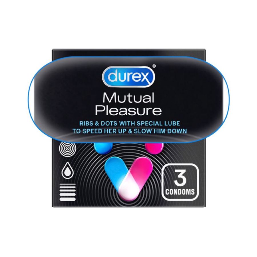 Durex Mutual Pleasure Kondom Pria 3sachets