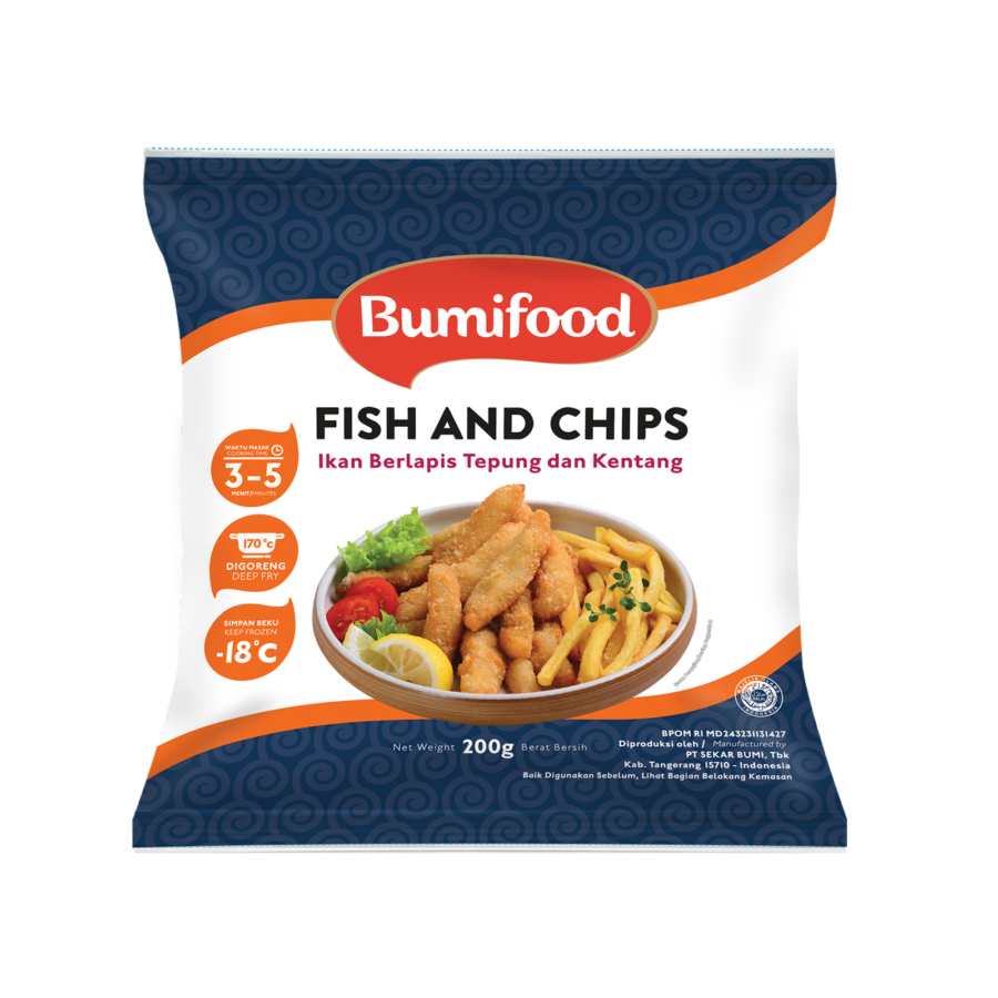 Bumifood Fish & Chips 200gram