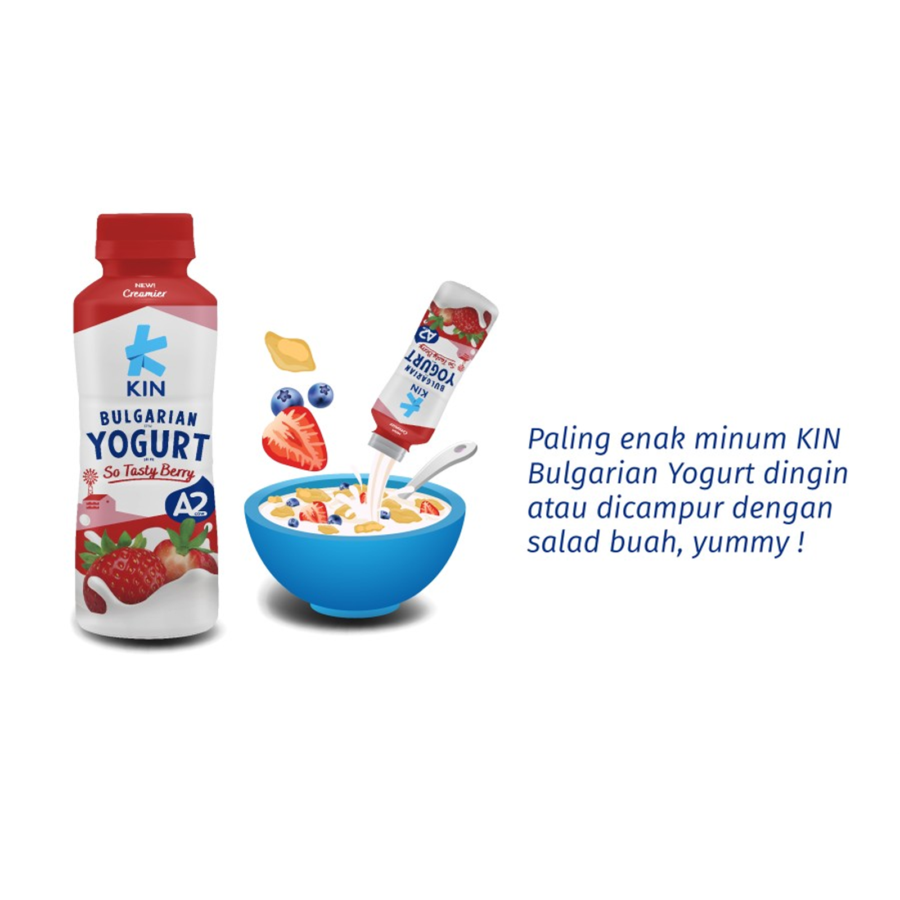 KIN Bugarian Strawberry Yogurt Drink 200ml