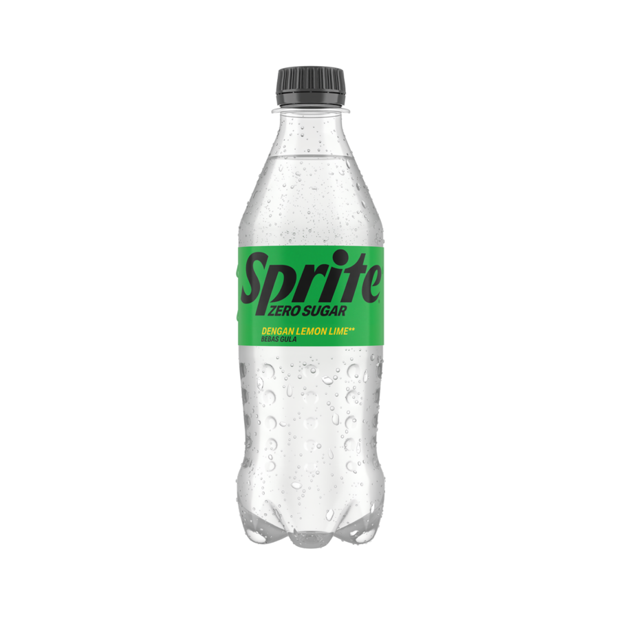 Sprite Zero Sugar Botol/Minuman Soda 390ml