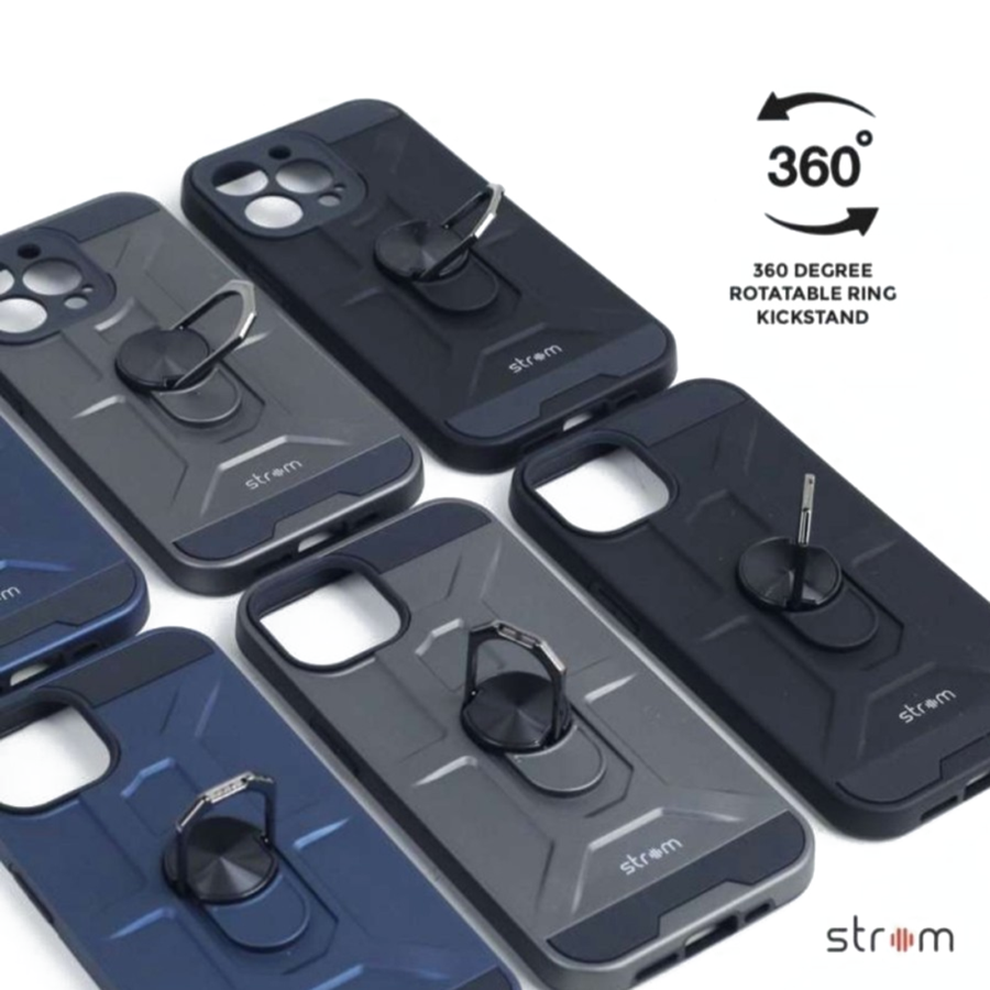 Strom Armor Case Full Protection Cover For Iphone 13 Hitam 1pcs