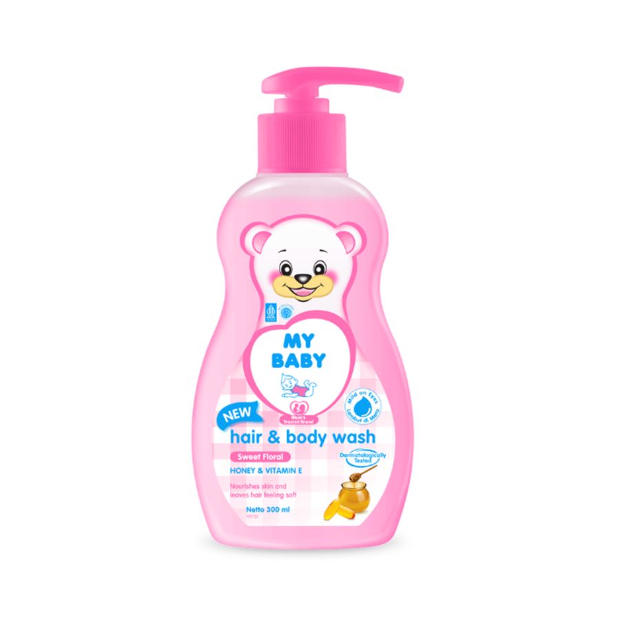 My Baby Hair & Body Wash Sweet Floral Pump 300ml