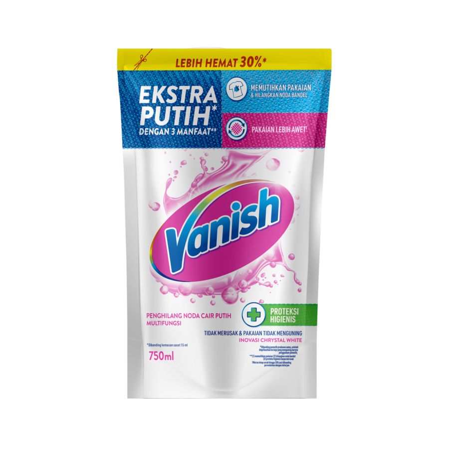 Vanish White Cair Refill - Penghilang Noda Pakaian 750ml