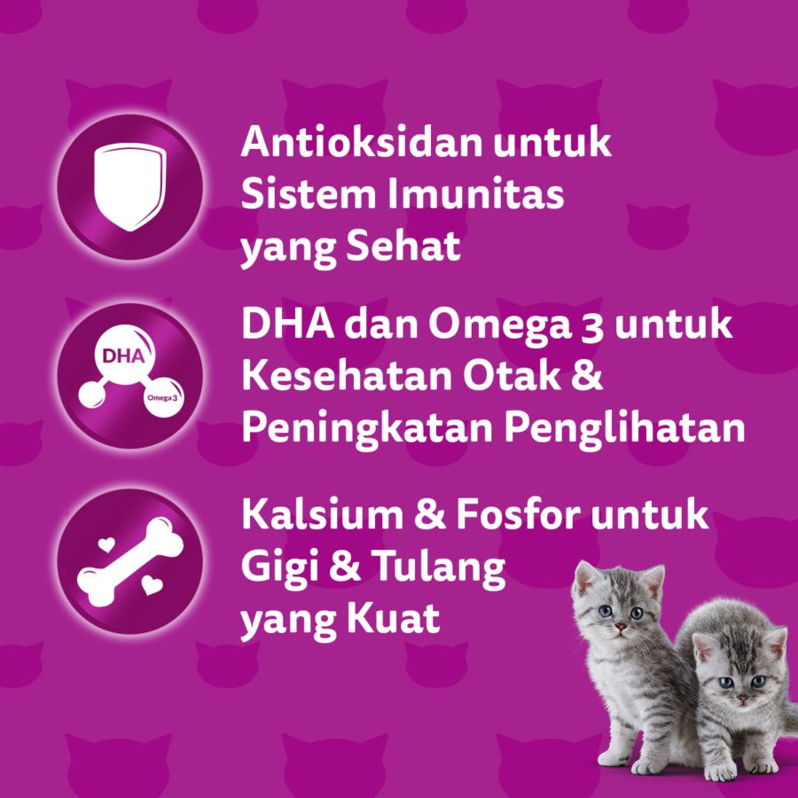 Whiskas Tasty Mix Seafood Cocktail Adult Makanan Kucing Basah Pouch 70gram