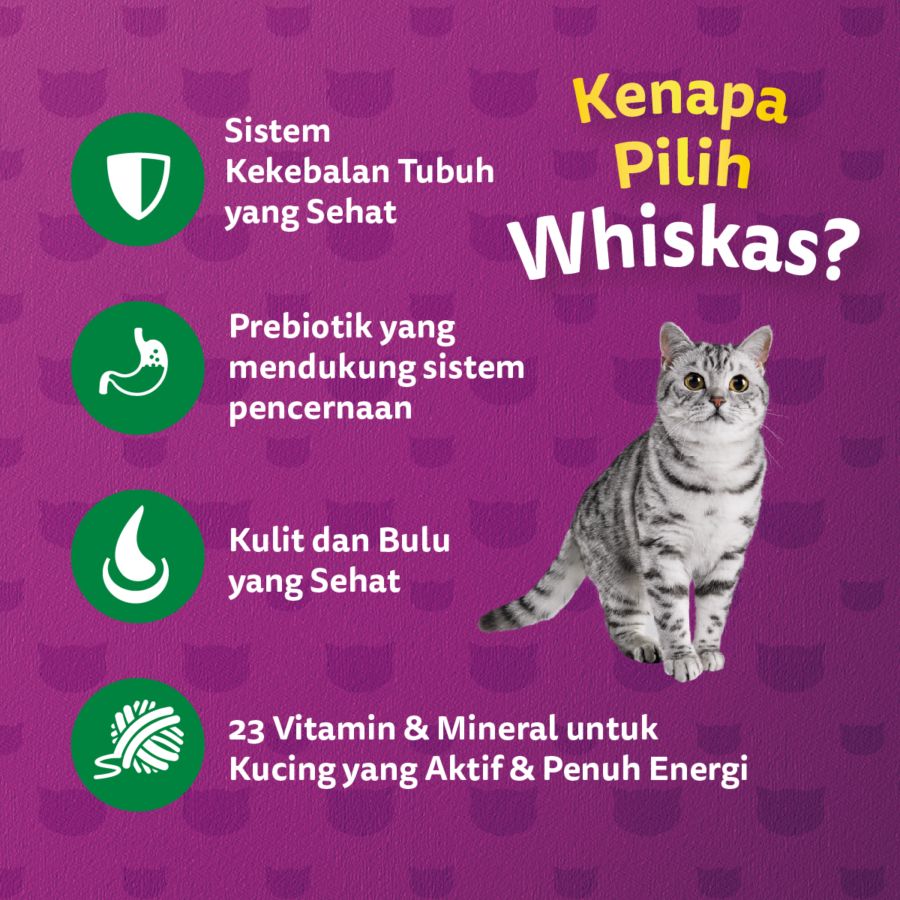 Whiskas Tuna Adult Makanan Kucing Kering 480gram