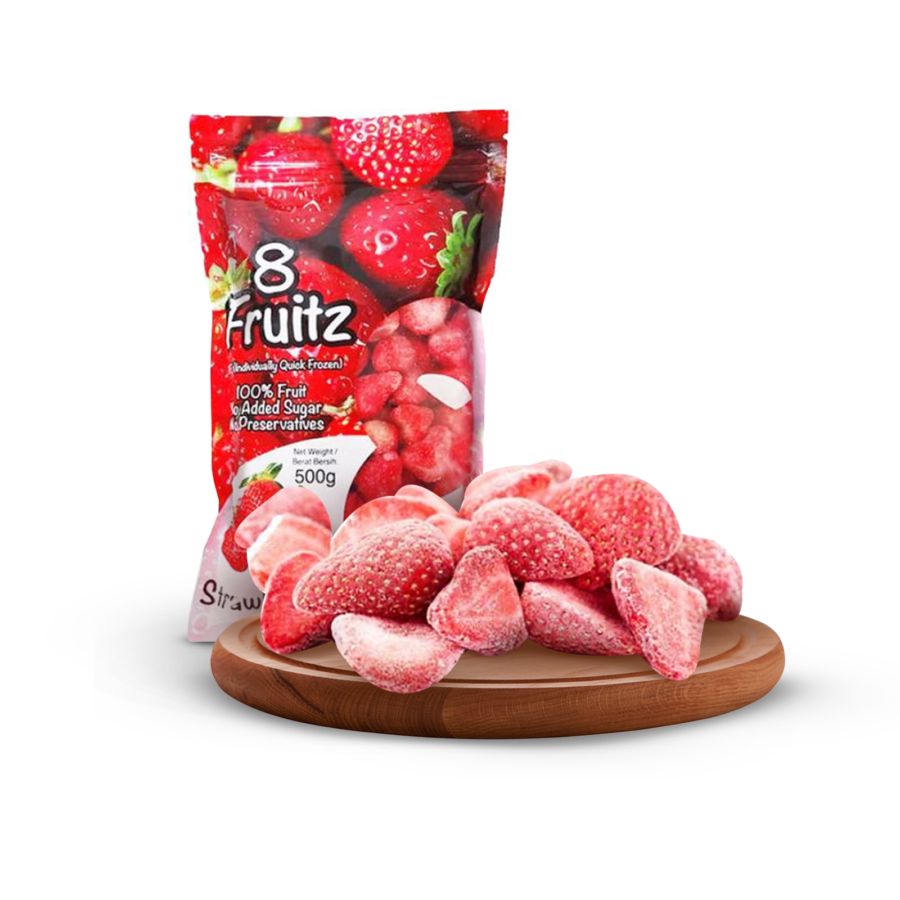 8 Fruitz Strawberries Frozen (IQF) 500gram