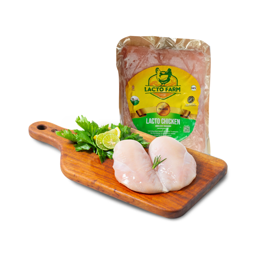 Dada Ayam Boneless Fillet Organik Probiotik LactoFarm/Chicken Breast 500gram