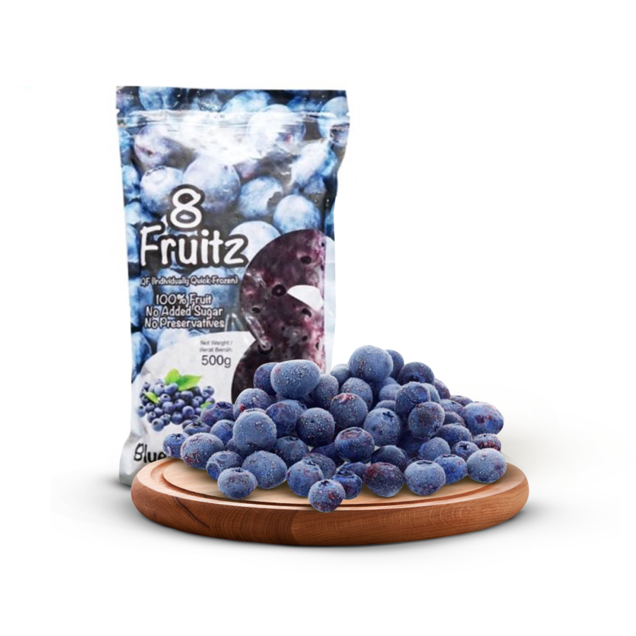 8 Fruitz Blueberries Frozen (IQF) 500gram