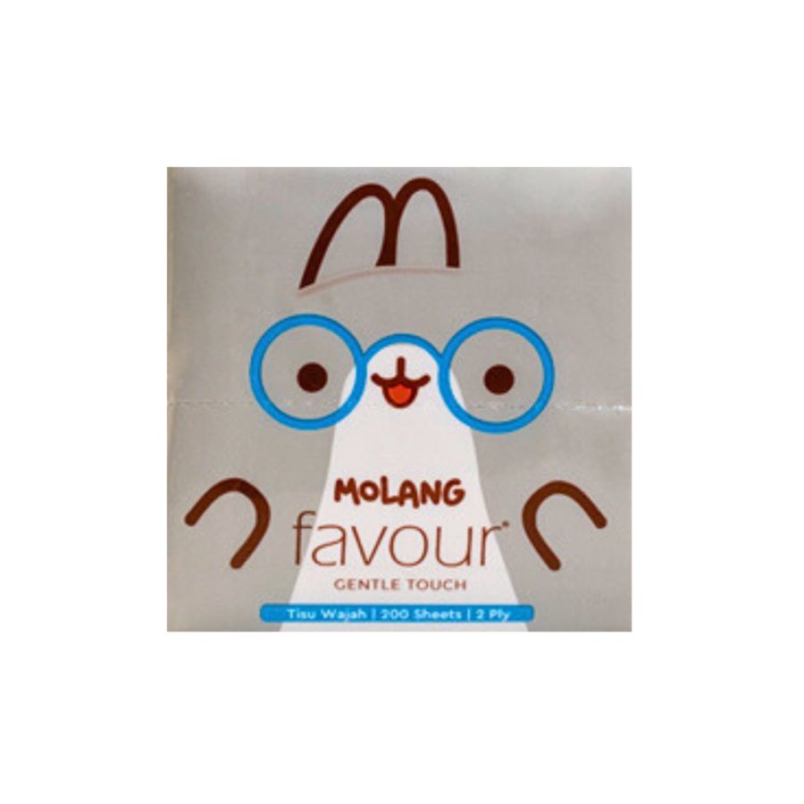 Favour Molang Gentle Touch Pop Up 2 Ply Tisu Wajah 200sheets