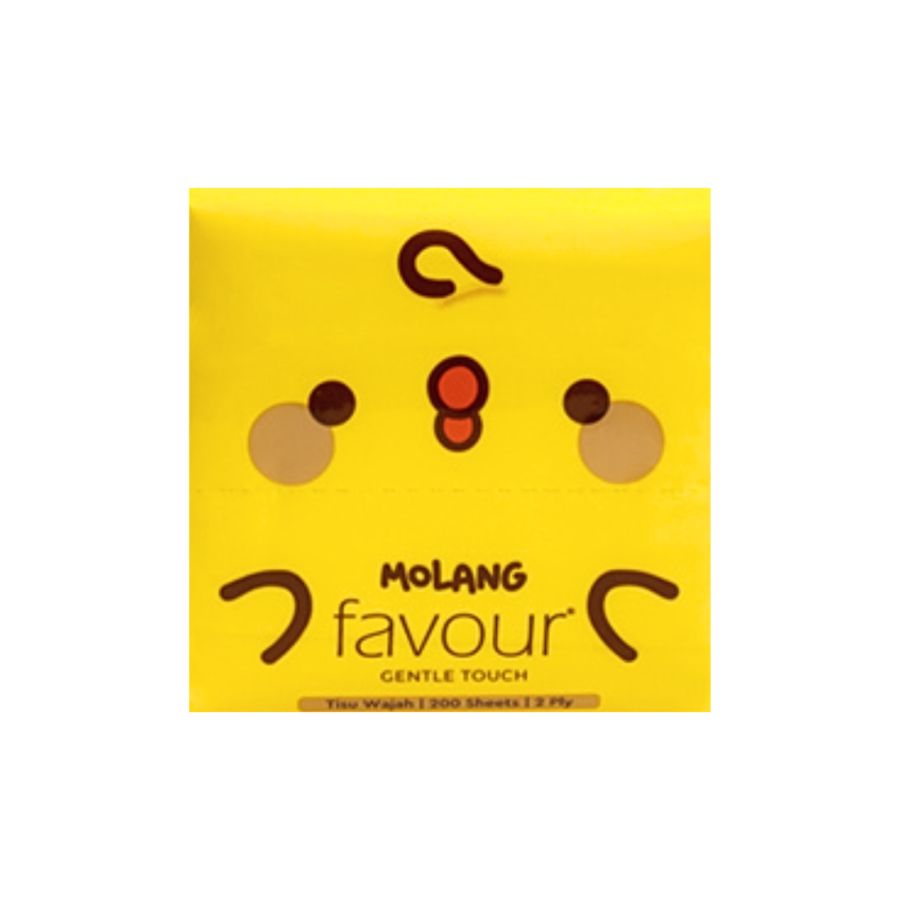 Favour Molang Gentle Touch Pop Up 2 Ply Tisu Wajah 200sheets