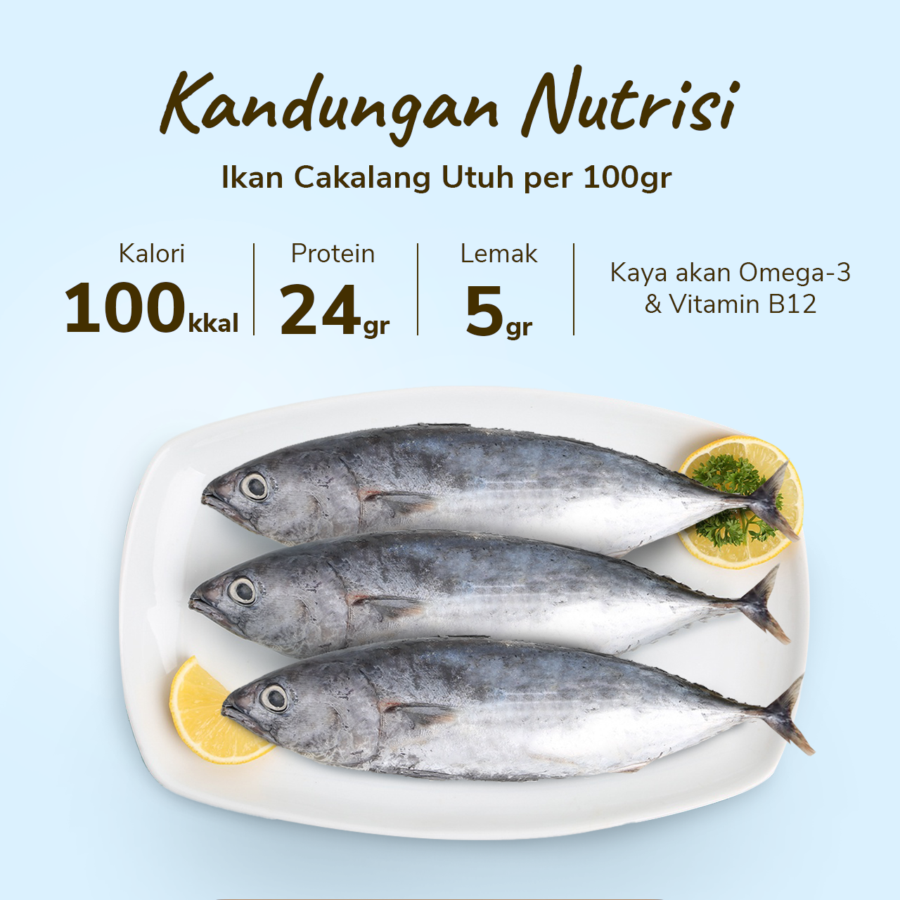 Ikan Cakalang Utuh Astro Basics 400-460gram