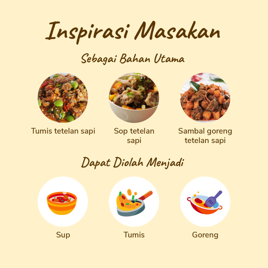 Tetelan Sapi Import 500gram