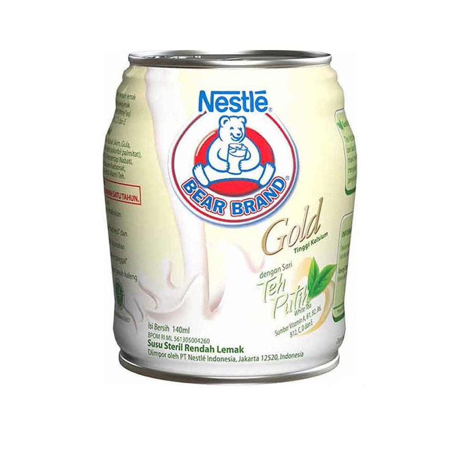 Bear Brand White Tea Nestle Susu UHT 140ml