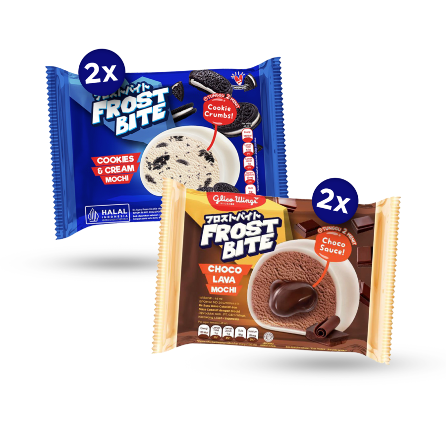 Bundle 4 Glico Wings Frostbite Es Krim 46ml