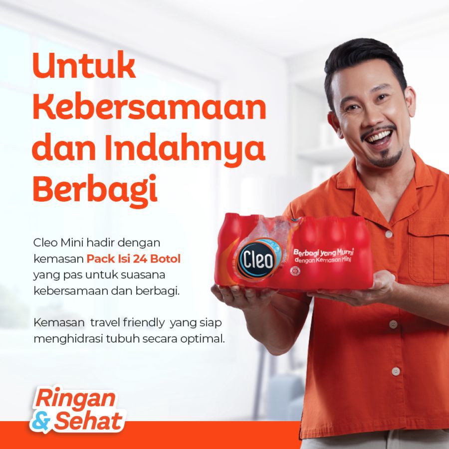 Cleo Air Murni Multipack 220ml 24bottles