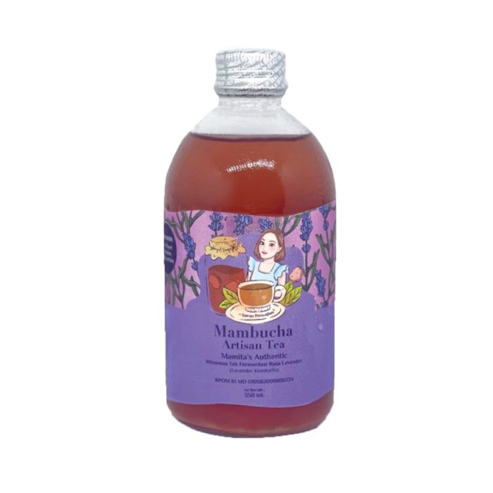 Kombucha Lavender Glass Bottle Mambucha