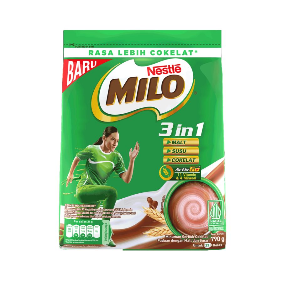 Milo 3In1 Pouch 800gram